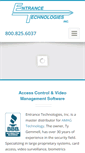 Mobile Screenshot of entrancetechnologiesinc.com